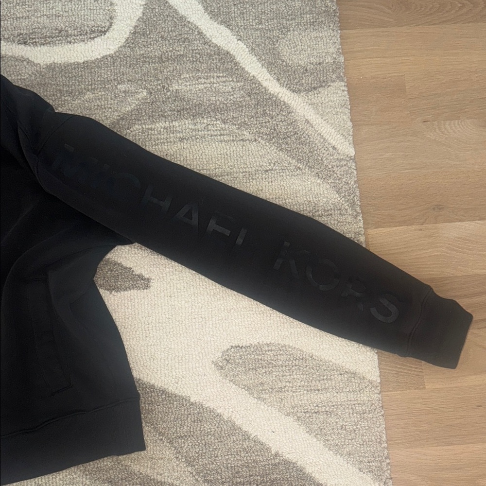 Michael Kors Black Logo Sleeve Sweatshirt
